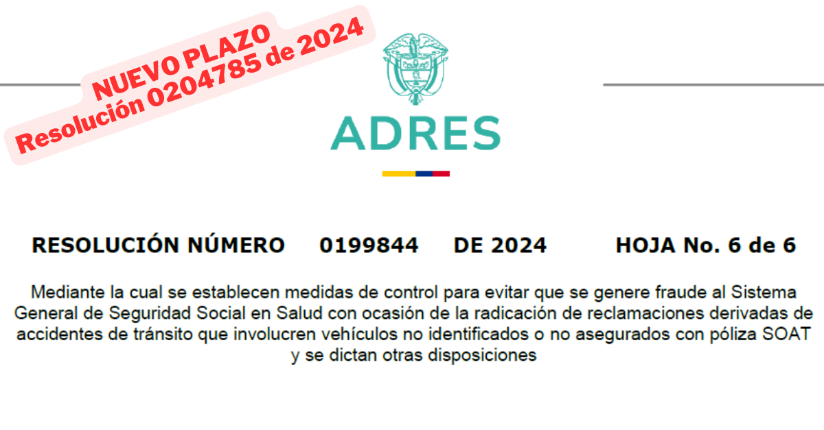 ADRES refuerza controles: certificación médica ya no será prueba suficiente en reclamaciones de accidentes de tránsito La nueva normativa exige documentación más rigurosa y actualiza procesos de auditoría para evitar fraudes y garantizar el uso eficiente de los recursos públicos